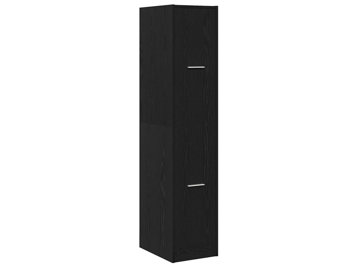 Armário de Boticário MAISON EXCLUSIVE Carvalho Preto 30x41x144,5 cm Madeira Engenheirada