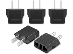 Adaptador França, Eua, 5 Unidades, Adaptador De Viagem Canadá, Adaptador Internacional França, México