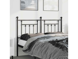 Cabecero de metal negro de 150 cm