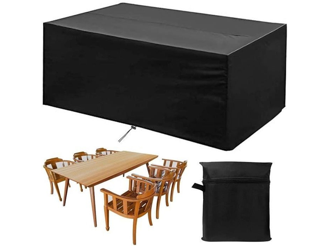 Capa para móveis de jardim ao ar livre, cobertura de mesa para móveis à prova dágua, proteção para móveis de jardim retangulares 1709470cm S/MARCA