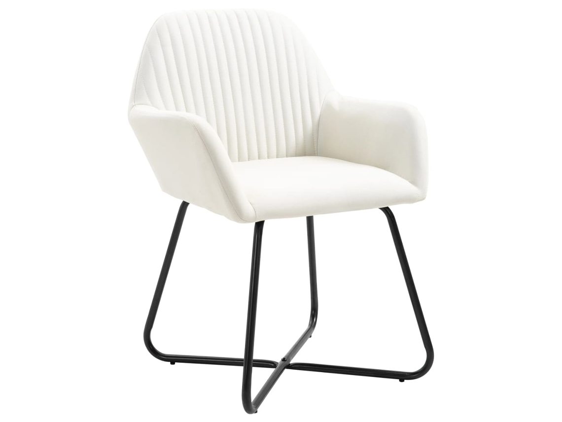 Cadeiras de Jantar 4 Pcs Tído Cor Creme MAISON EXCLUSIVE