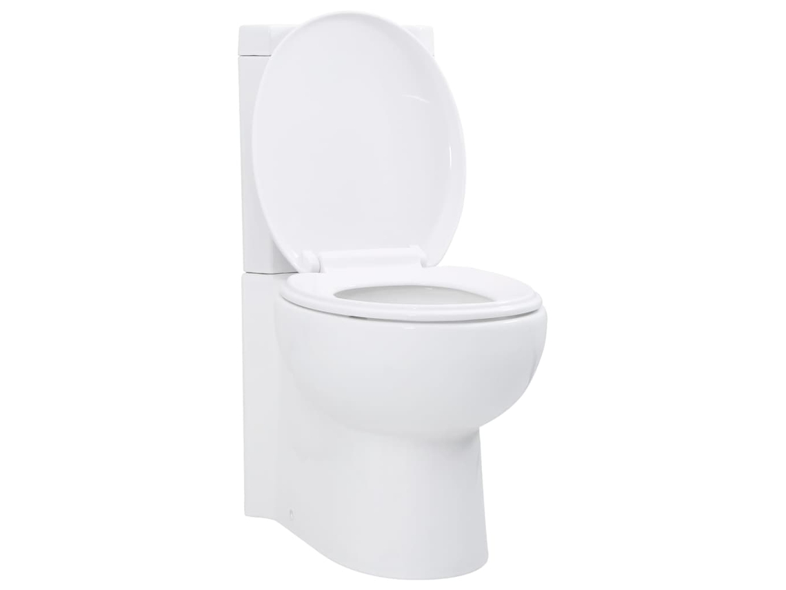 Vidaxl Sanita De Canto Cerâmica Branco