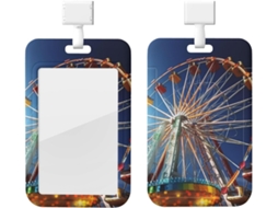 Suporte para Crachá com Cordão, Suporte de Plástico Impermeável para Crachá, Atrações Turísticas, Identificação de Crachás