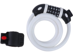 Cadeado De Corrente Para Bicicleta Com Combinação De 125 Cm, Branco