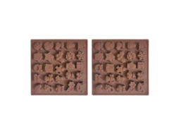 Moldes De Chocolate Natal 25 Cavidades Antiaderente