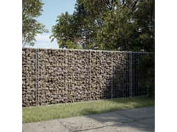 Vidaxl Cesto Gabião Com Cobertura 200x100x100 Cm Ferro Galvanizado