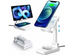 Carregador Sem Fio Qi Para Samsung Yizhood Branco
