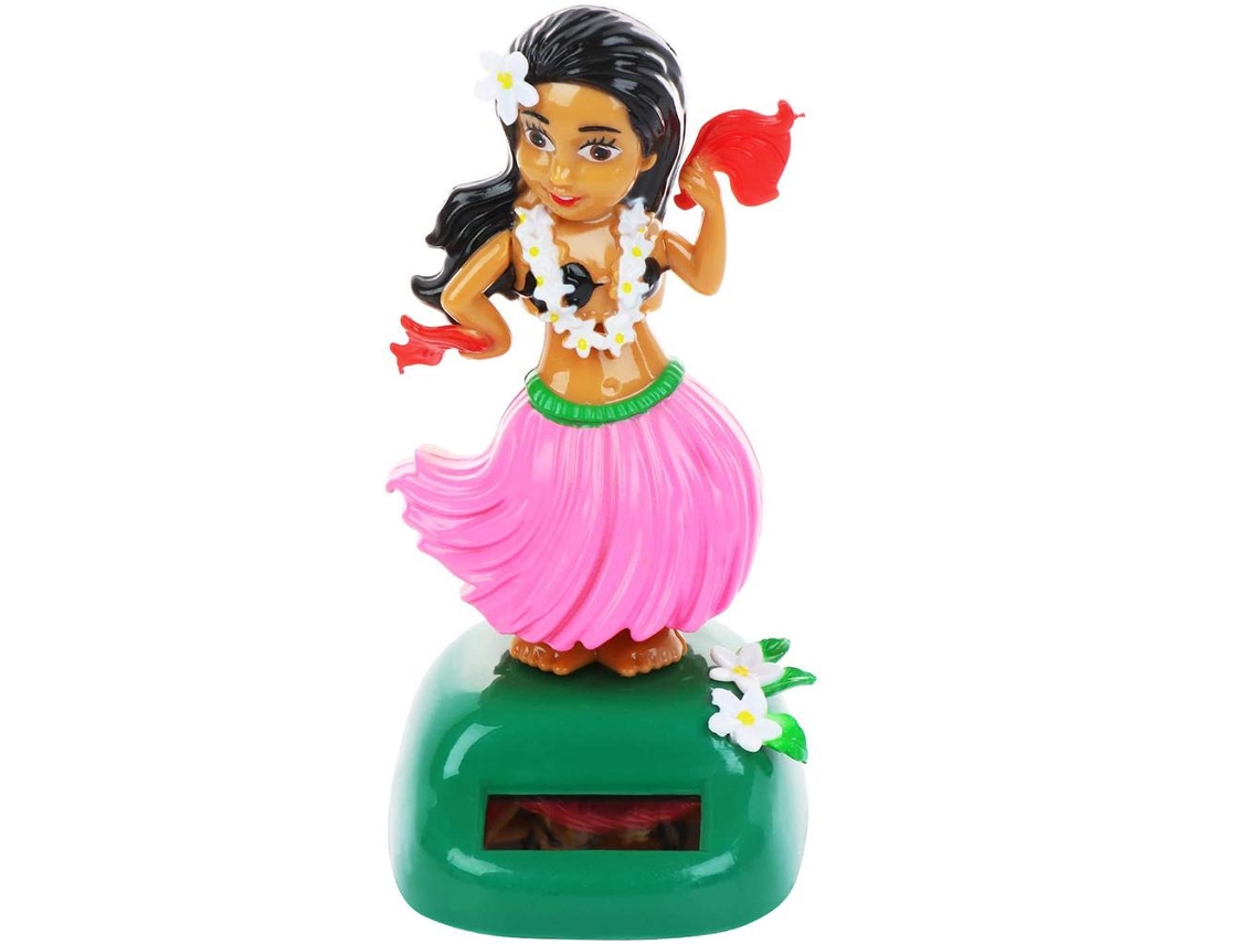 Mali boneco Havaiano Solar Balançar Cabeça Brincando Painel Carro Mesa Decoração
