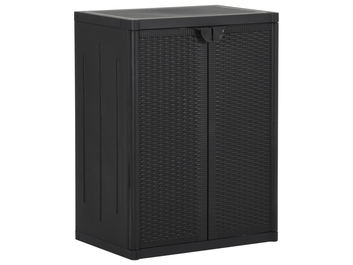 Garden Cabinet, Garden Cabinets Vidaxl Preto Polipropileno (n/a)