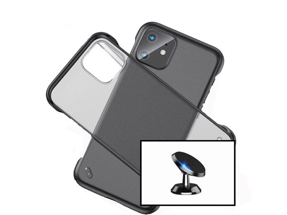Kit Suporte Magnético Carro + Capa Invisible Bumper Realme C11