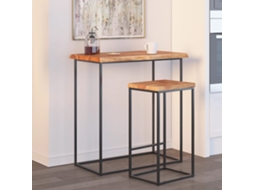 Vidaxl Tampo De Mesa Retangular Borda Viva 90x40x2,5 Cm Acácia Maciça