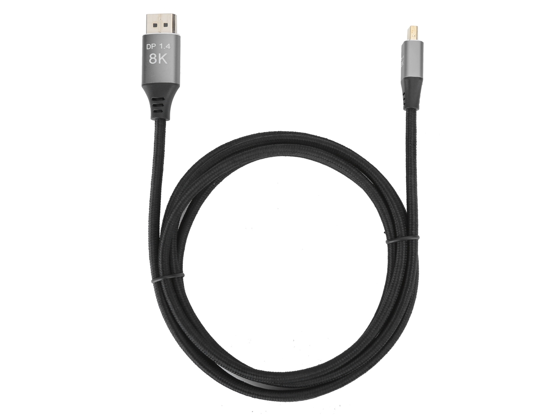 Cabo Mini Dp Para Dp Versão 1.4 2m Bidirecional 4k144hz Hd Para Computadores, Tvs E Monitores