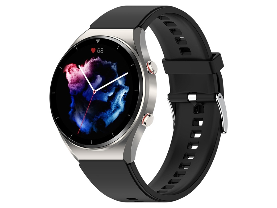 Pulseira Inteligente MDUG com Tela Colorida de 1,32 Polegadas, Compatível com Chamadas Bluetooth e Eletrocardiograma (ecg) (prateado)
