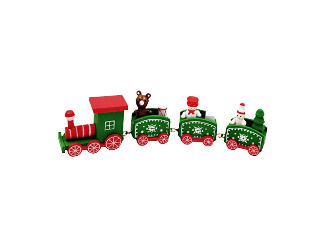 Trem De Natal Sustentável Para Presente, Árvore De Natal, Trem De Desenho Animado, Brinquedo, Decoração De Natal, Jiyuge Aquaforge