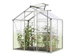 Gfp Estufa Jasmin 2 Estrutura De Alumínio 192 X 131 Cm Placas De Policarbonato Gfp Garten Freizeitprofi