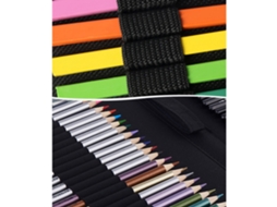 Kit De Desenho Profissional Hb 74 Peças Com Lápis De Desenho E Mochila De Transporte