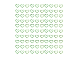 100 Clips de Papel em Forma de Coração Verde Resistentes a Deslizamentos, Fofos, Metálicos, Portáteis e Pequenos para Escola