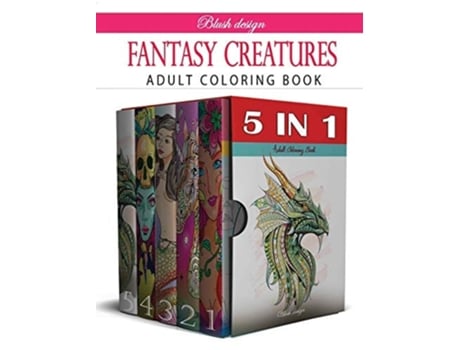 Livro Fantasy Creatures De Blush Design (inglês - Capa Dura)