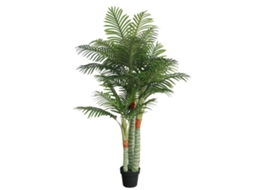 Vidaxl Palmeira Artificial Com 3 Troncos 180 Cm Pp Verde