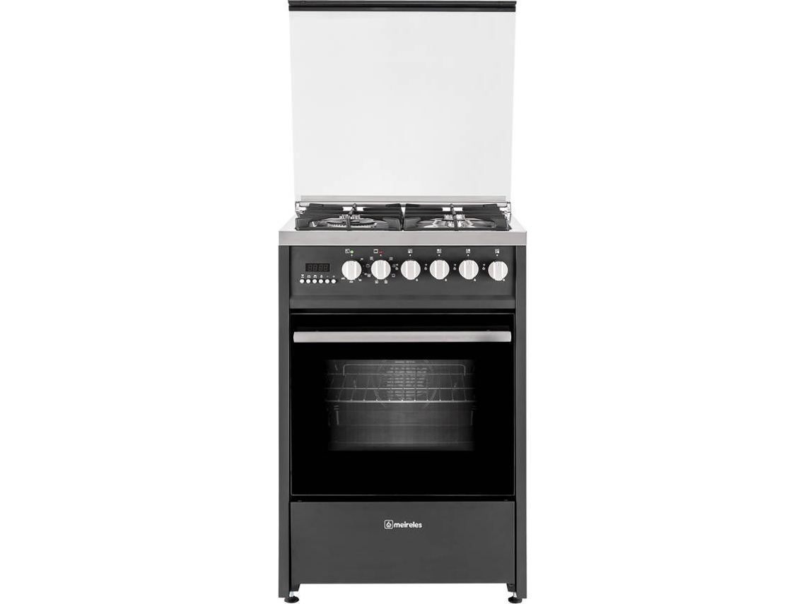 Fogão MEIRELES E 610BL (55 L - Gás Butano-Propano - Preto)