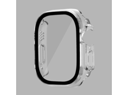 Capa rígida de PC para Apple Watch Ultra 49 mm com protetor de tela de vidro temperado, à prova d'água. Ly Ebike