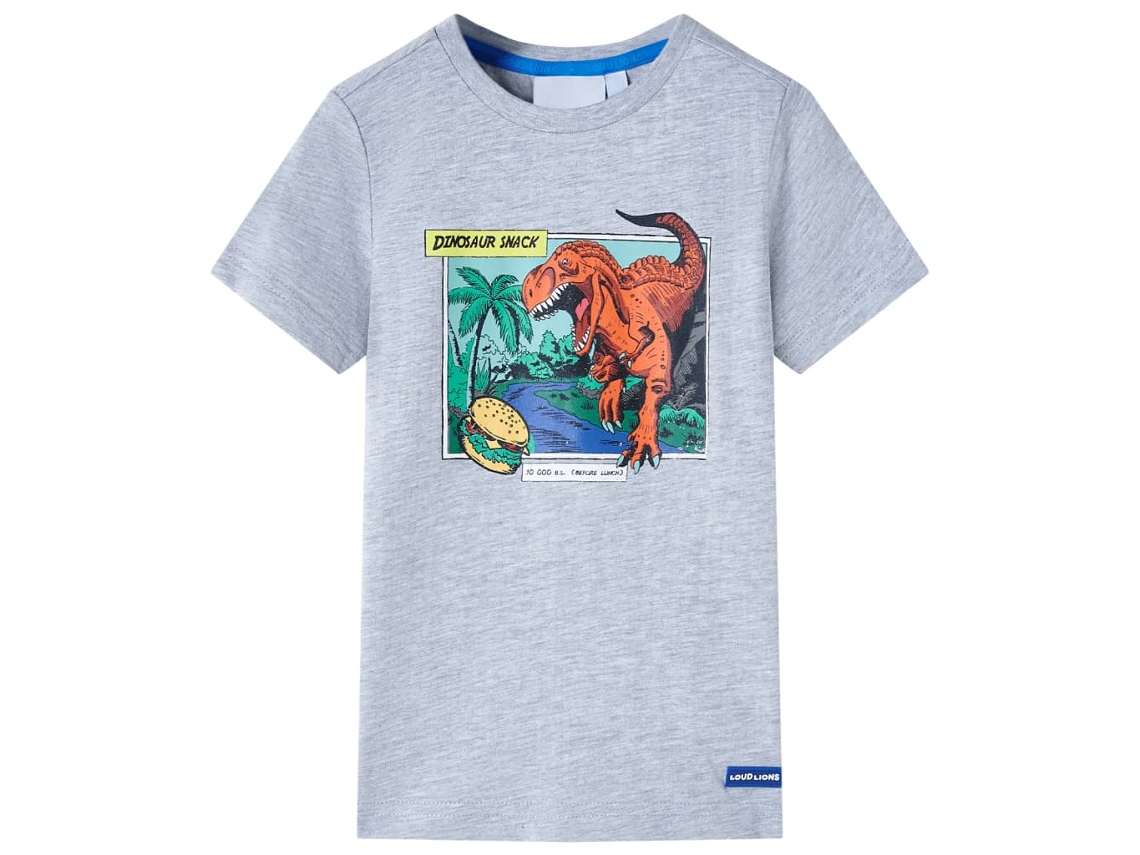 T-shirt Para Criança Cinzento 116