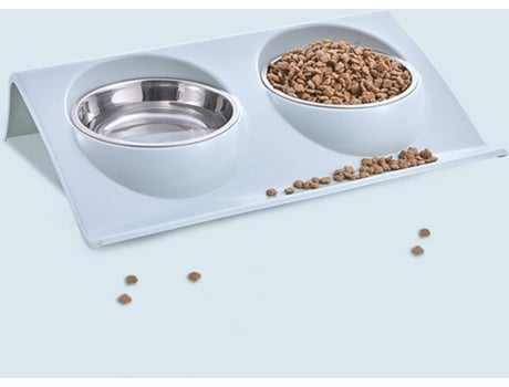 Doseador de Ração para Gatos DUDUPET Azul (800ml - ABS, Aço Inoxidável)