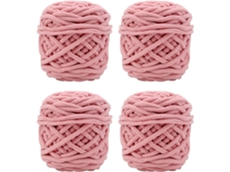 Fio 4x Fio Para Crochê, Fio Grosso E Macio Para Projetos De Fios X44 Yd Slowmoose