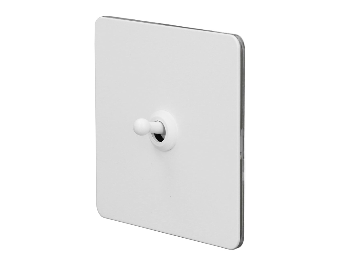 Interruptor Basculante De Parede, Ac250v, Interruptor Basculante Único, Borda Quadrada, Placa De Aço Inoxidável Com Base