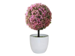 Planta Artificial Bola Decoração Banco Seda LAXISCREED