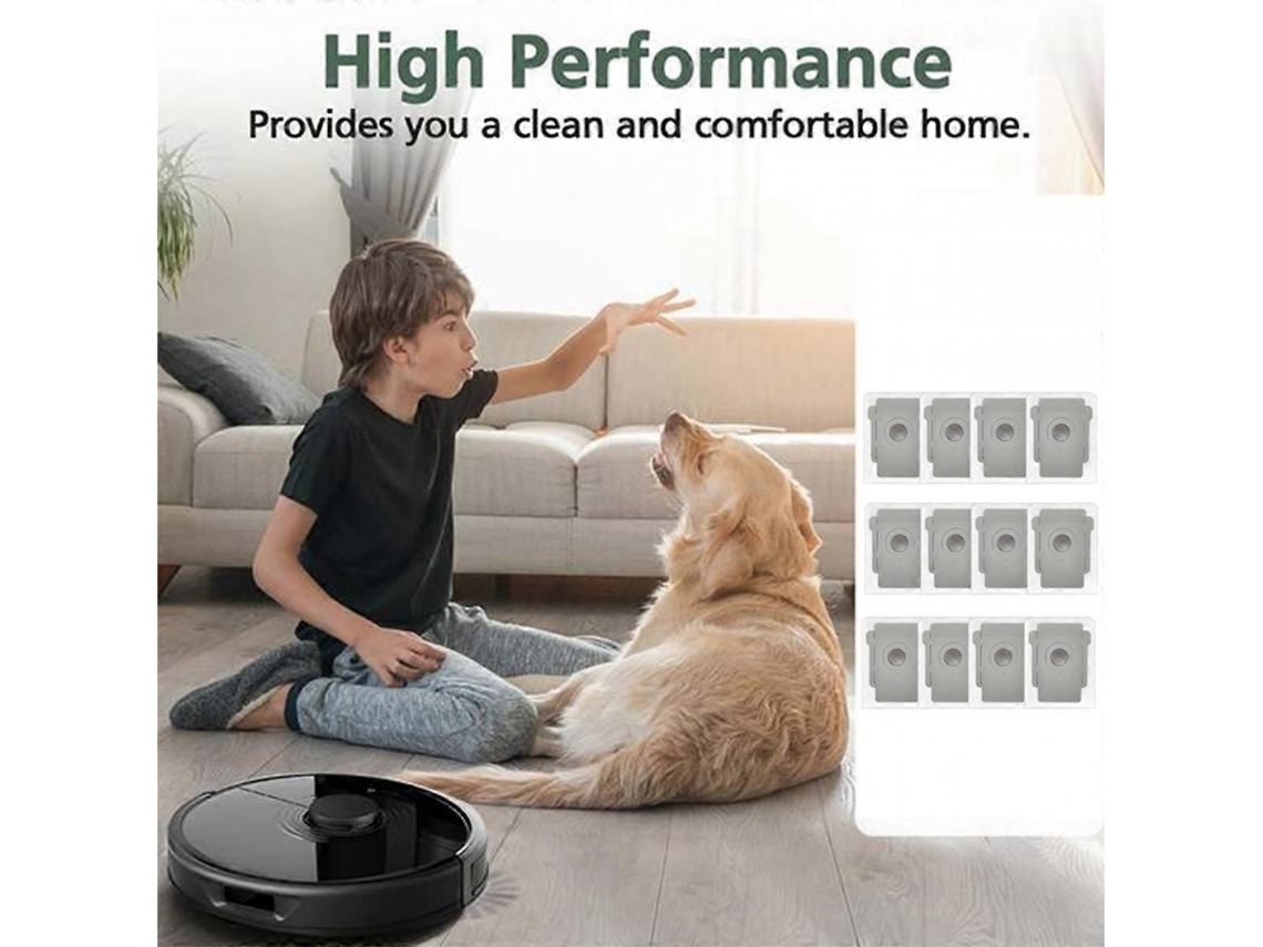 12 sacos para aspiradores de pó Irobot Roomba Combo J9 e Combo J7/plus