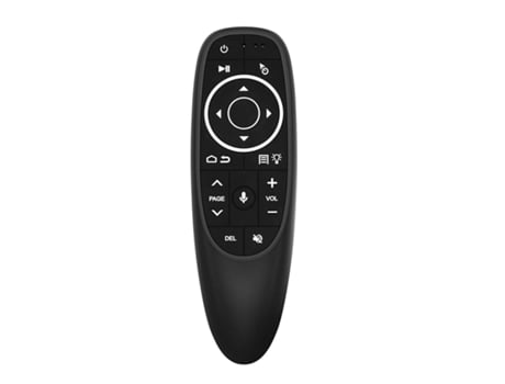 CP G10S Pro Universal Smart Tv Air Mouse Assistente de Voz Remoto Sem Fio / Ir e Giroscópio e Led Preto