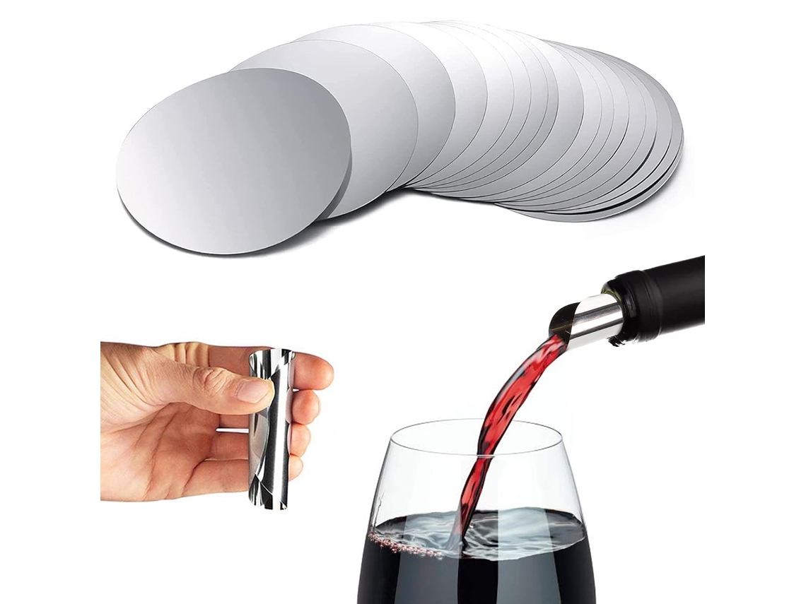 Reutilizável Vinho Derramador, Apresentação Elegante Prateada Superfície Flexível Derramar Bico Para Ocasiões Especiais E Presentes