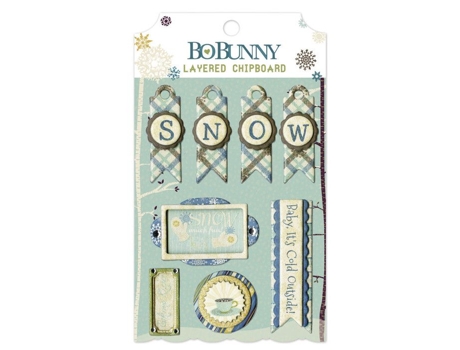 Forma Pré Cortada Em Chipboard Inverno Bobunny