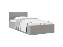 Cama Vidaxl Cinzeto Tecido (211x108x73 Cm)