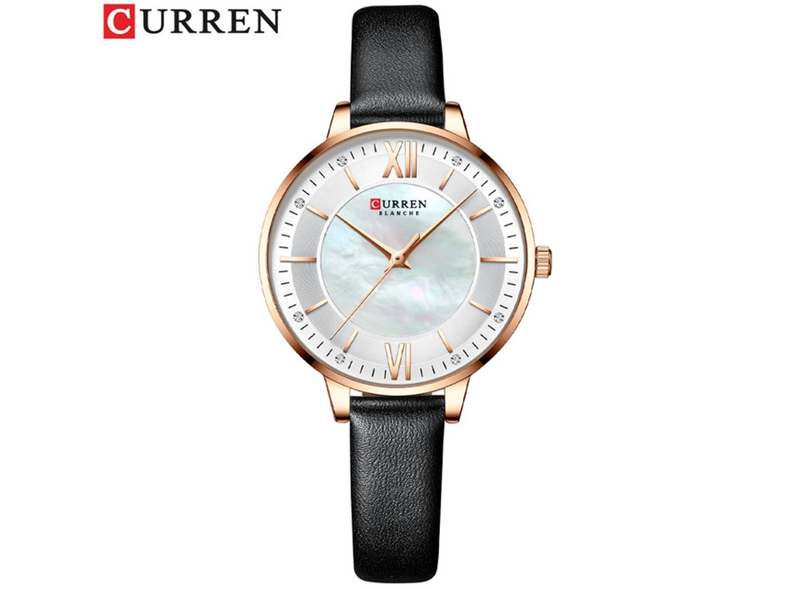 Relógio FEMININO de Quartzo com Diamantes MDUG Moderno e Elegante