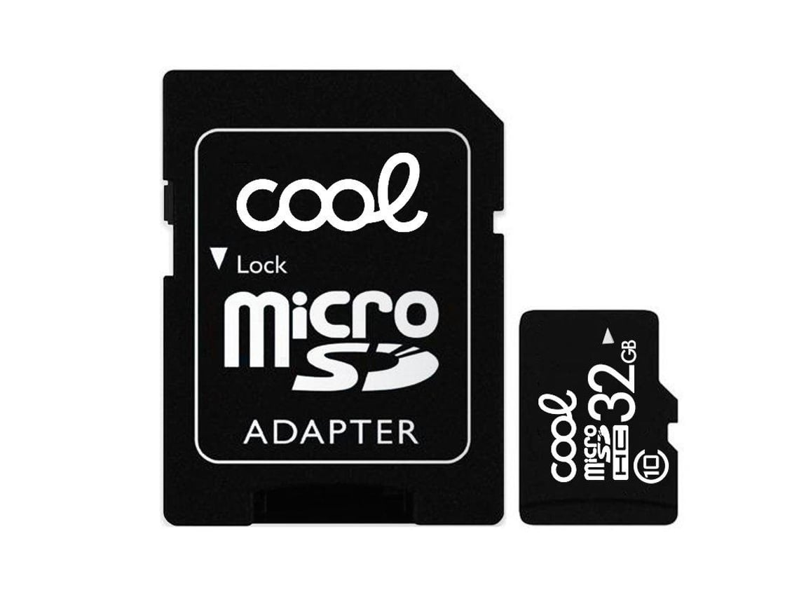 Cartão Micro Sd Hc + Adaptador Cool 32Gb