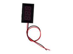 Voltímetro Digital De 2 Peças Com Visor Led E Cabo De Alimentação. Gokoco