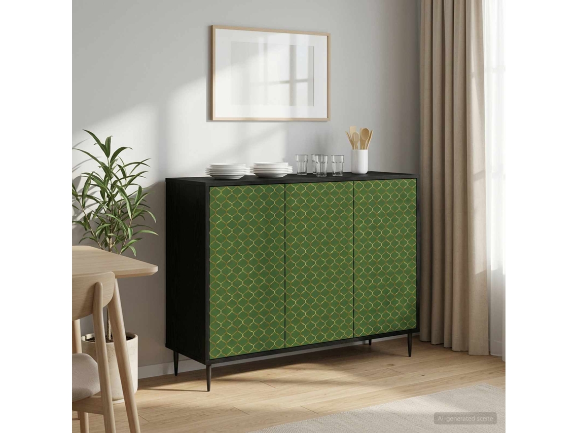 Vidaxl Buffet Geleen Carvalho Preto 102 X 33 X 76 Cm