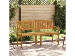 Vidaxl Banco De Exterior Natural 150 X 55,5 X 90 Cm