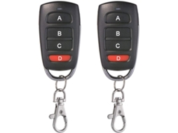 Lurelia Pacote Com 2 Comandos Remotos Universais De 433 Mhz Para Portas De Garagem, Clonagem De 4 Botões Para Portas De Garagem Elétricas, Etc