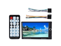 Car Radio Mp5 With 7-inch Touchscreen, Bluetooth Hd, Remote Control And Rear Camera Input.