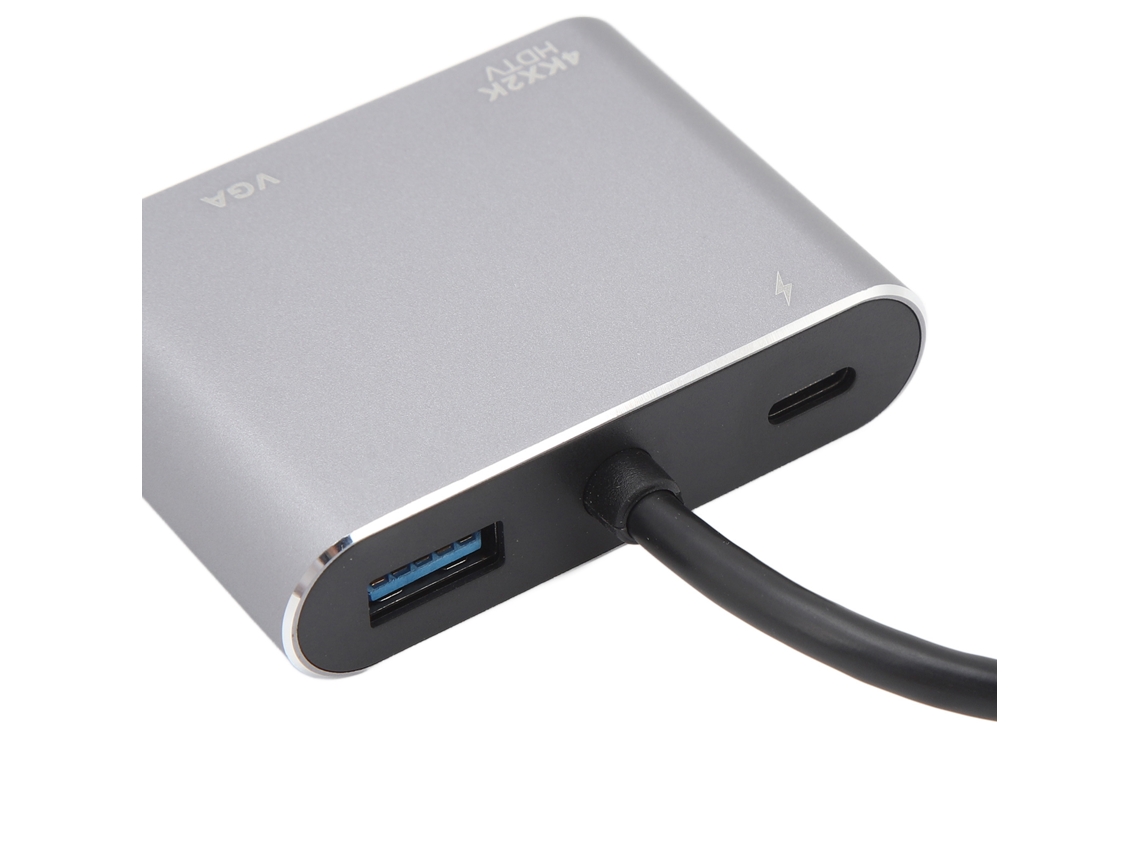 4 In 1 Type C Hub 4k Hd Display Interface Vga Usb3.0 Multi Port Laptop Dock Docking Station LAXISCREED