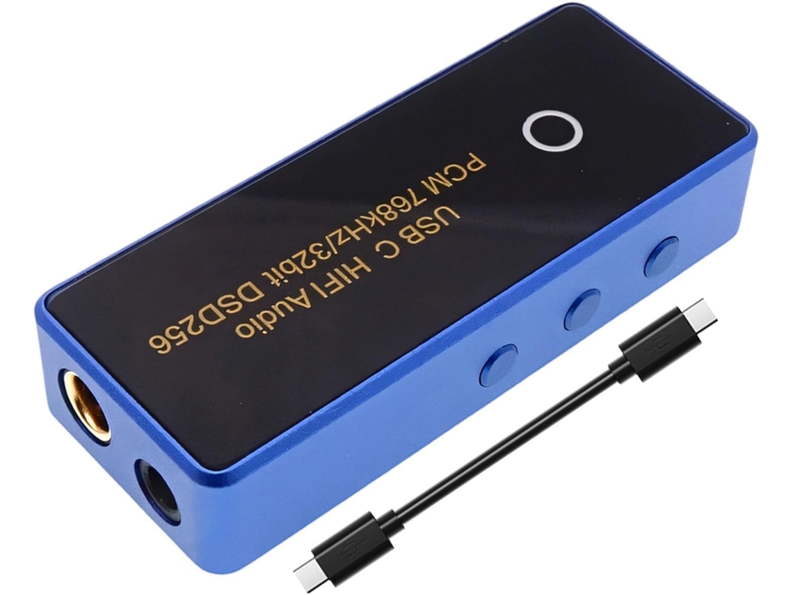 Caixa Decodificadora De Áudio Compacta Compatível Com Dsd256 362 Mw, Azul