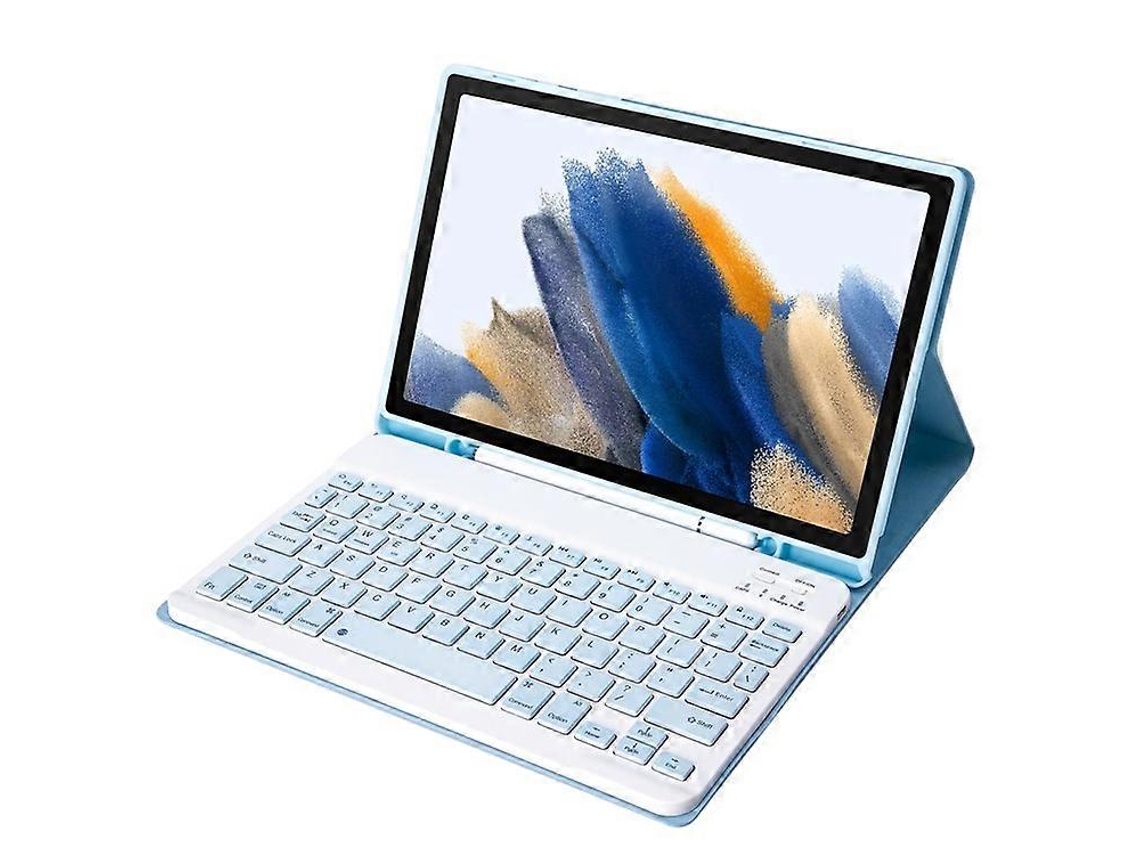 Capa Com Teclado Bluetooth, Compatível Com Samsung Galaxy Tab A8 10.5 (2021) Sm-x205/x200, Protetora