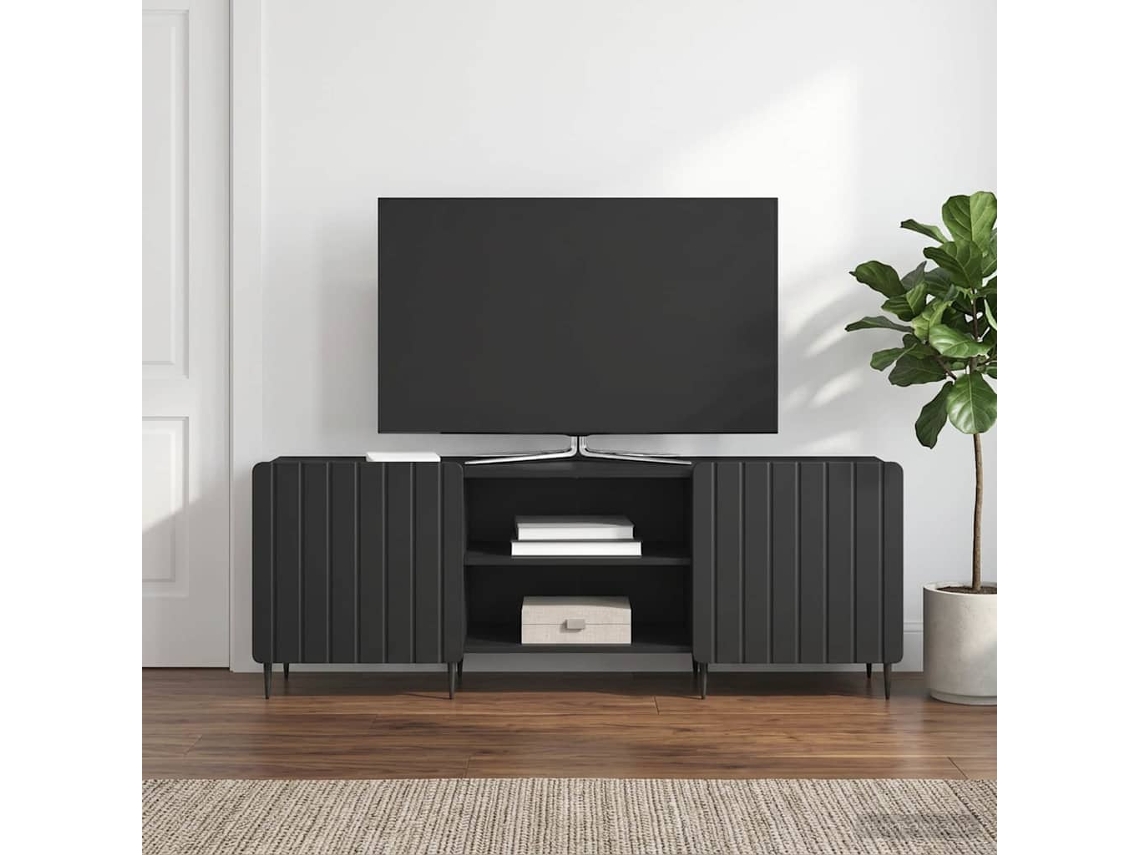 Vidaxl Gabinete Para Tv Preto 150 X 31 X 52 Cm Derivados De Madeira