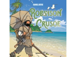 Livro Robinson Crusoe de Daniel Defoe (Espanhol)