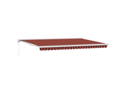 Toldo Retrátil Laranja e Marrom 500 X 300 X 165 Cm MAISON EXCLUSIVE