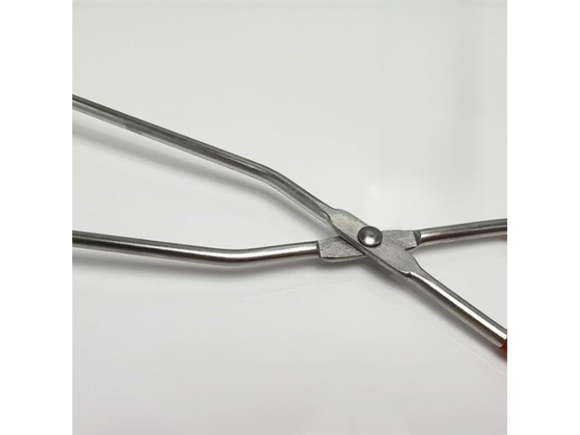 Pinça Para Churrasco Em Aço Inoxidável, 38, 1cm Com Cabo Antiderrapante, Ideal Para Churrasco E Culinária Ao Ar Livre