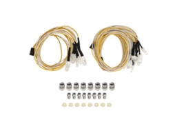 2pcs Luzes Para Carro Rc Universal 7.4v 8leds Vermelho Branco Amarelo Kit De Conversão Para Carros Rc